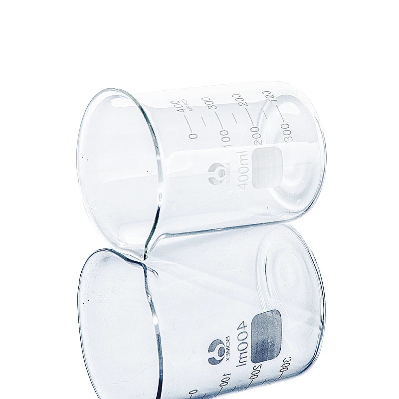 Laboratory 50 100 250 500 1000 2000ml Heat Resistant Graduated Glass Measuring Cup Glass Beaker with handle