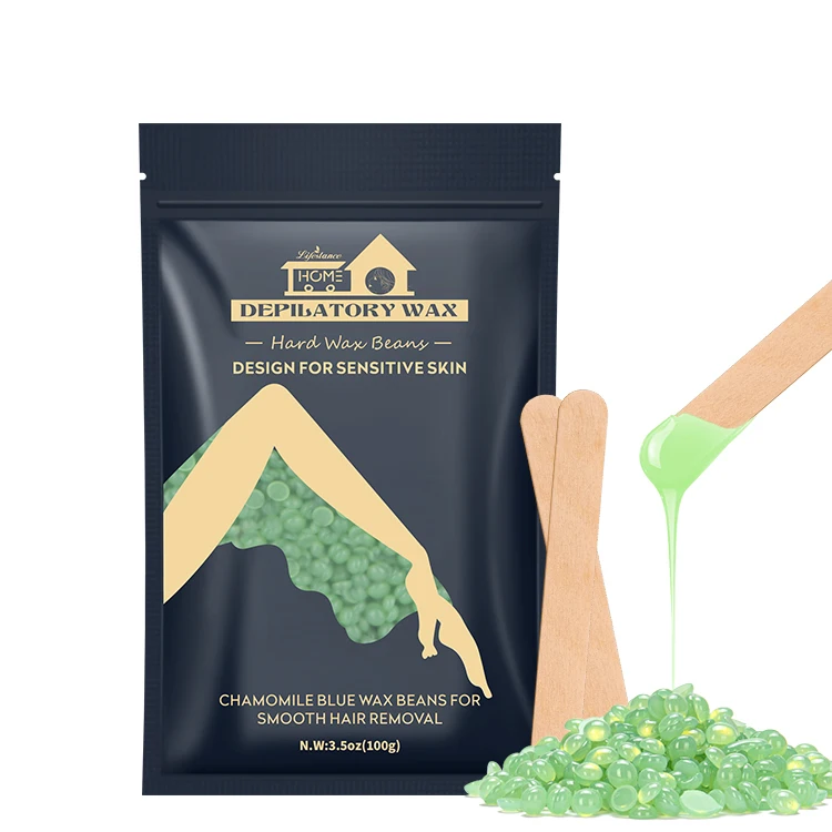 Lifestance Fast shipping 100% Organic Hot Film Painless Bikini Body Hair Removal Depilatory Wax Beans