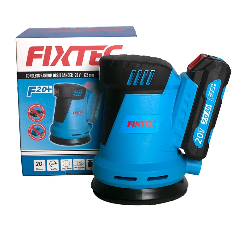 FIXTEC 20V 125MM Orbital Sander Machine Portable Wireless Cordless Random Orbital Sander