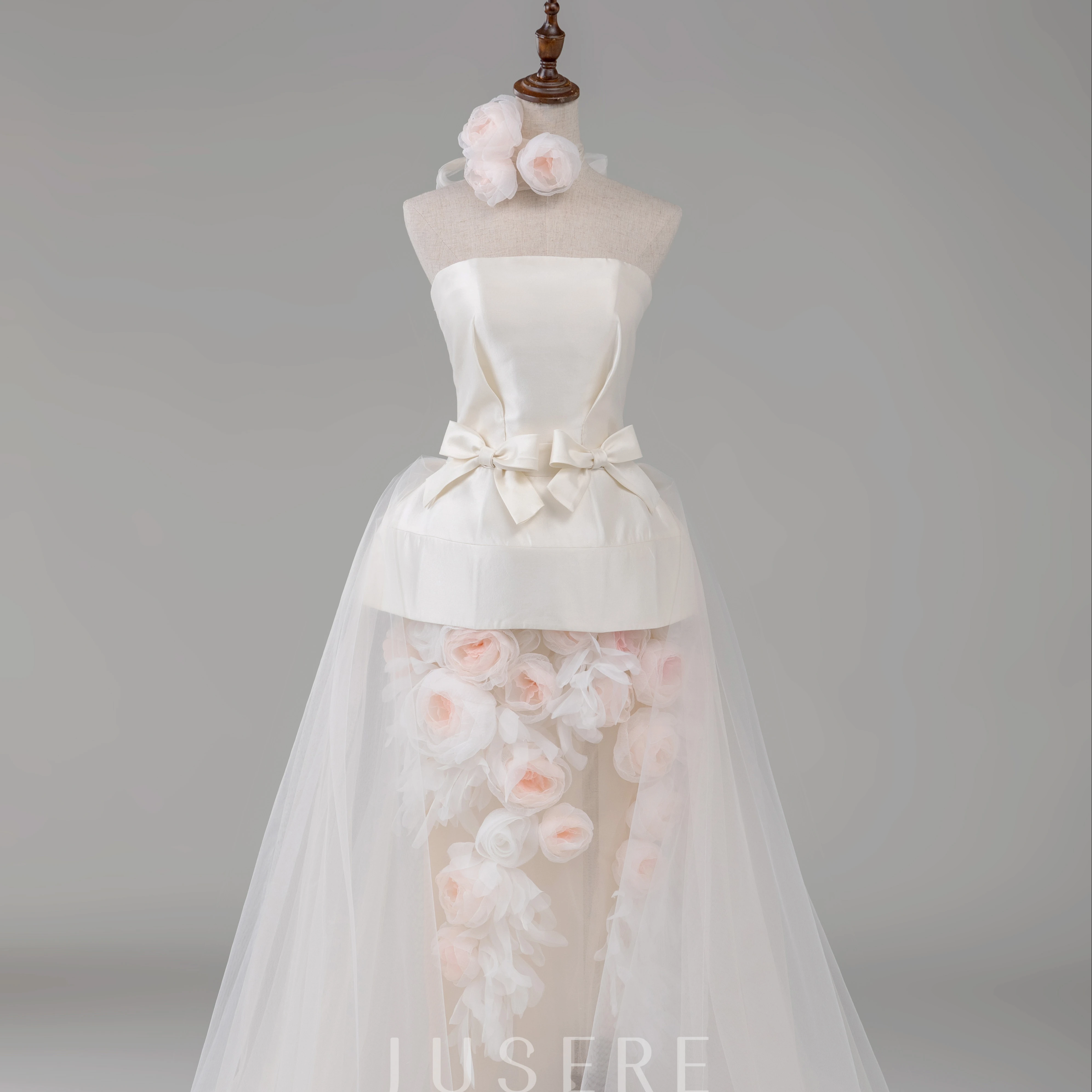 Потрясающее обручальное платье в стиле бохо ручной работы с 3D розочкой и цветами для женщин на свадьбу 2022