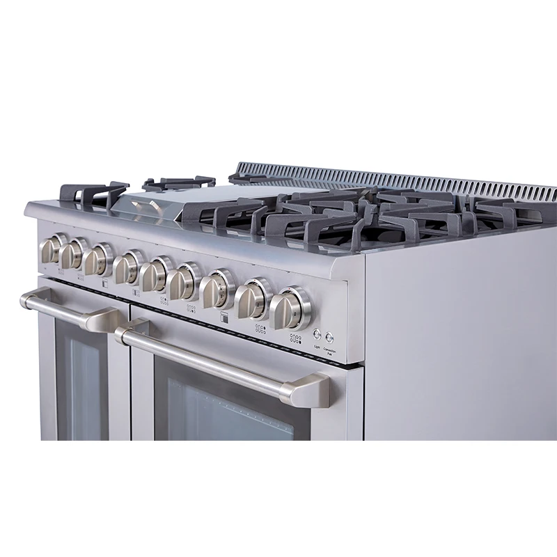 2019 best 48 Inch Gas Range With Drip pan In Stainless Steel