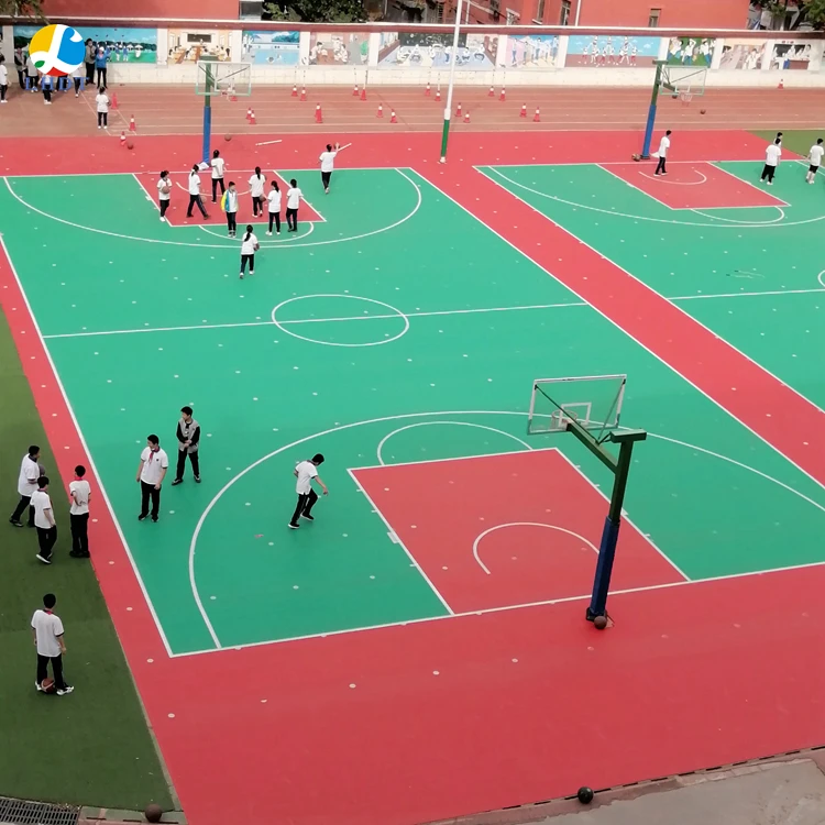 PP modular basketball court dance flooring mini tennis mat football soccer floor