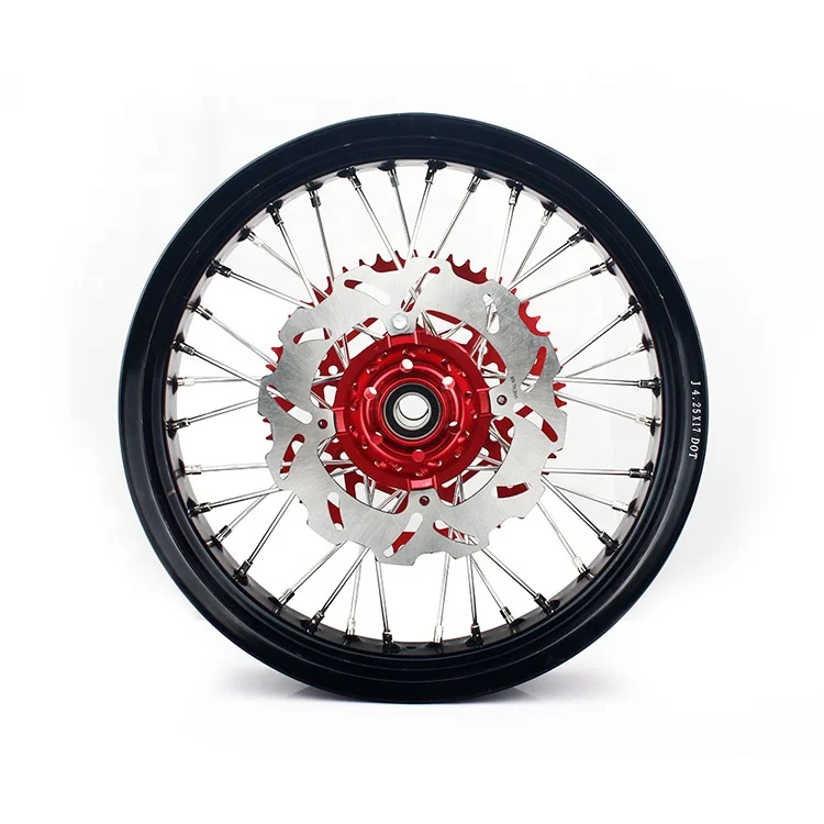 Custom aluminum Motorcycle Single Disc Brake Wheel