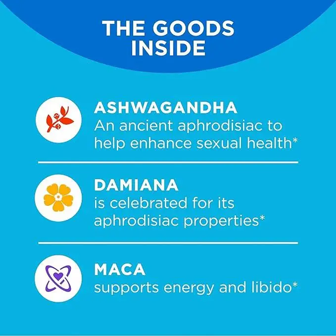 OEM Libido Booster Gummies with Ashwagandha, MACA  Boost Desire For Men and Women Vegan Supplement