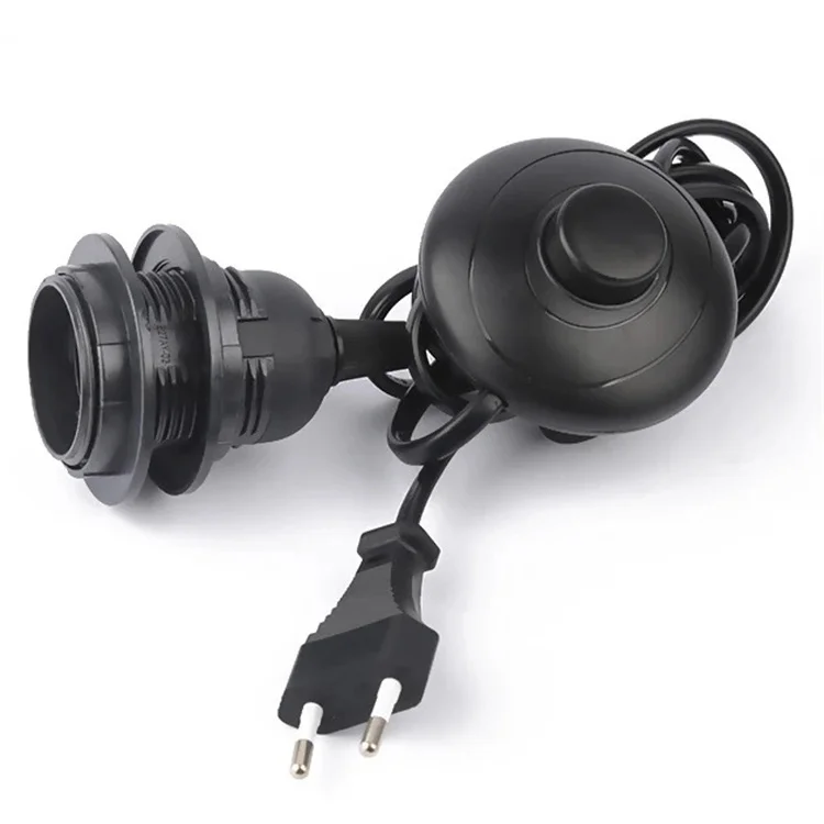 Switch on Line Cable 1.8m on Power Cord for Led Lamp With US EU Plug Light Switching Wire Extention Foot Pedal Switch