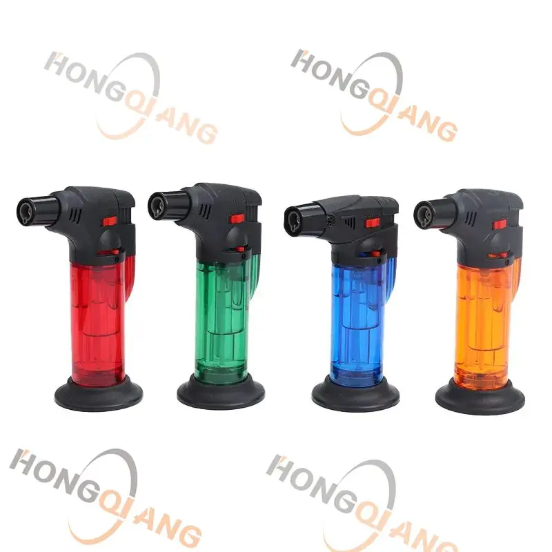 Decorative Lighters windproof lighters factory refillable custom logo powerful cigar torch lighter with Charcoal HQBT0006