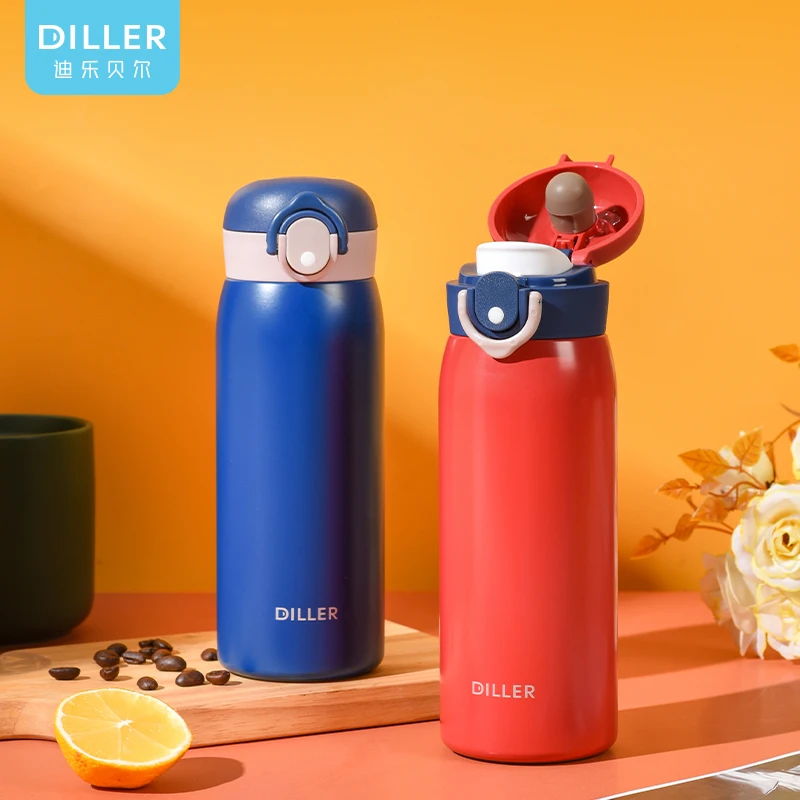 Wholesale double wall metal vacuum insulated thermo flask keep water cold and hot for 24 hours