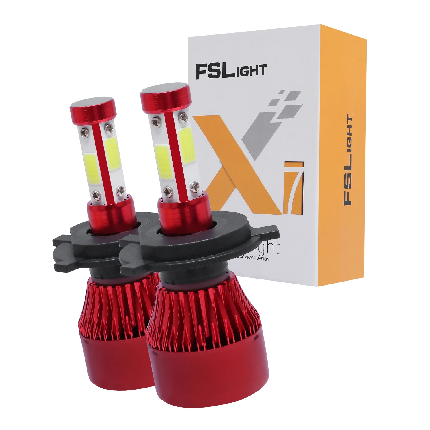 Супер яркий Bombilla H4 9003 100W 10000LM 6500K фары для автомобилей COB Led Conversion Kit Фары Лампы Hi/Lo луч белый