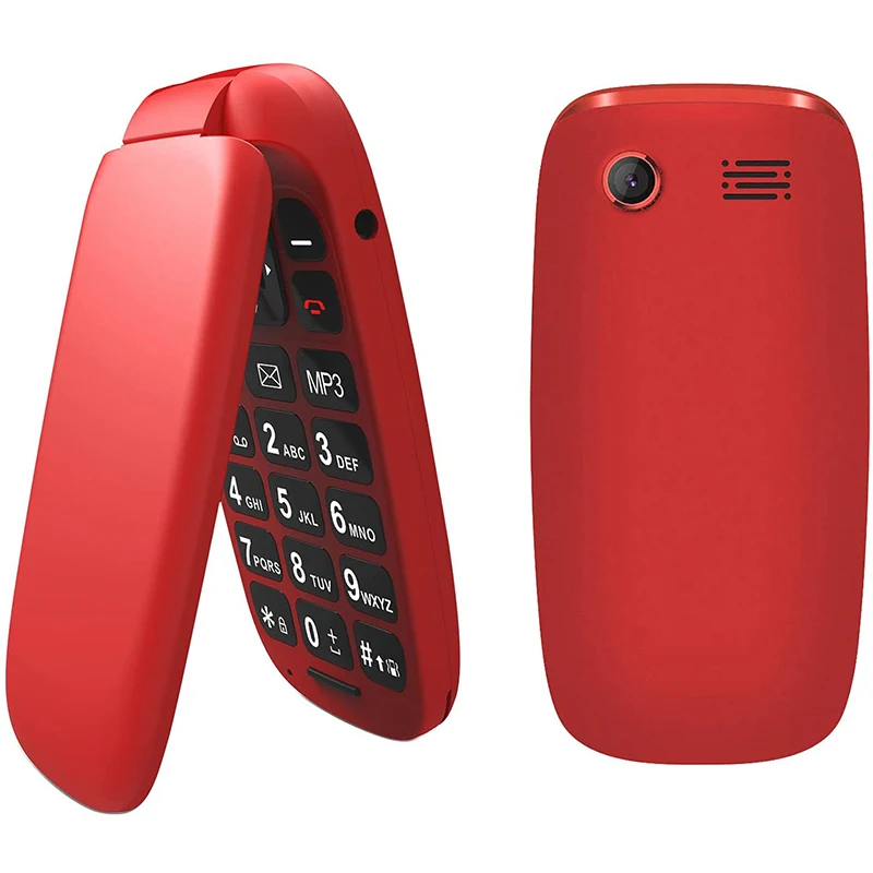 R341 1.8inch inch low price GSM WCDMA flip senior mobile phone with SOS