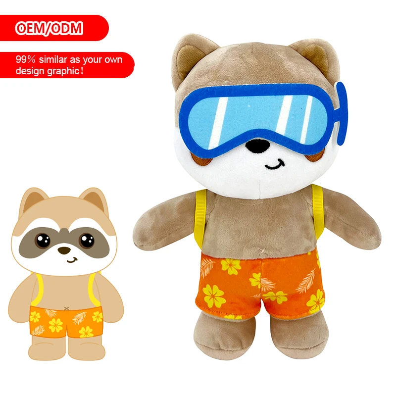 Customized OEM Animal plush toy office Teddy bear doll push home decoration spot wholesale Plush toy