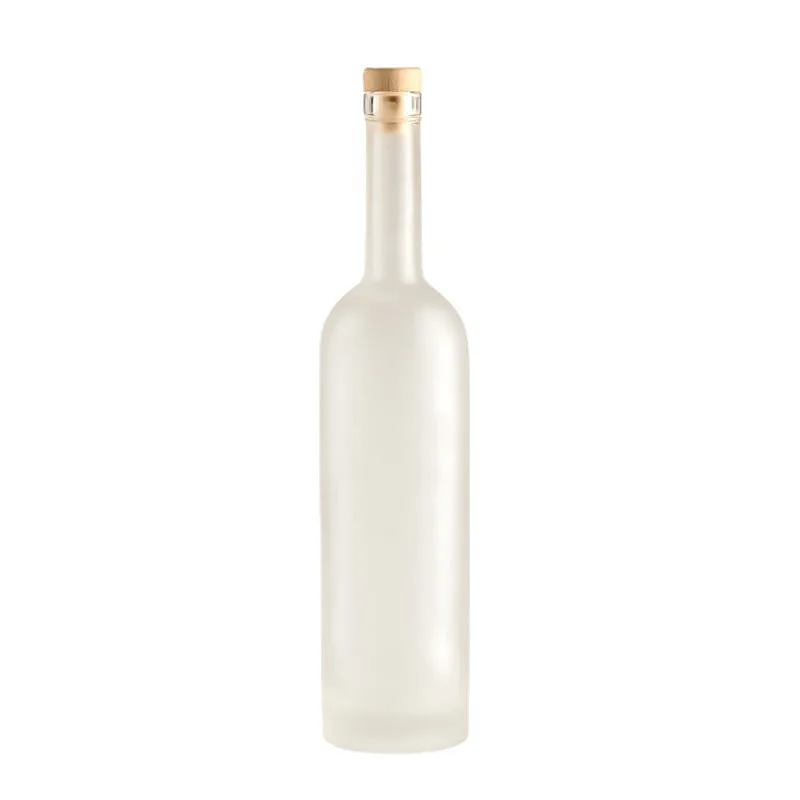 50ml100ml200ml250ml500ml700ml Clear spirit Wine liquor Bottle Cold Brew Juice vodka whisky 750ml Glass Bottle With Aluminium Cap