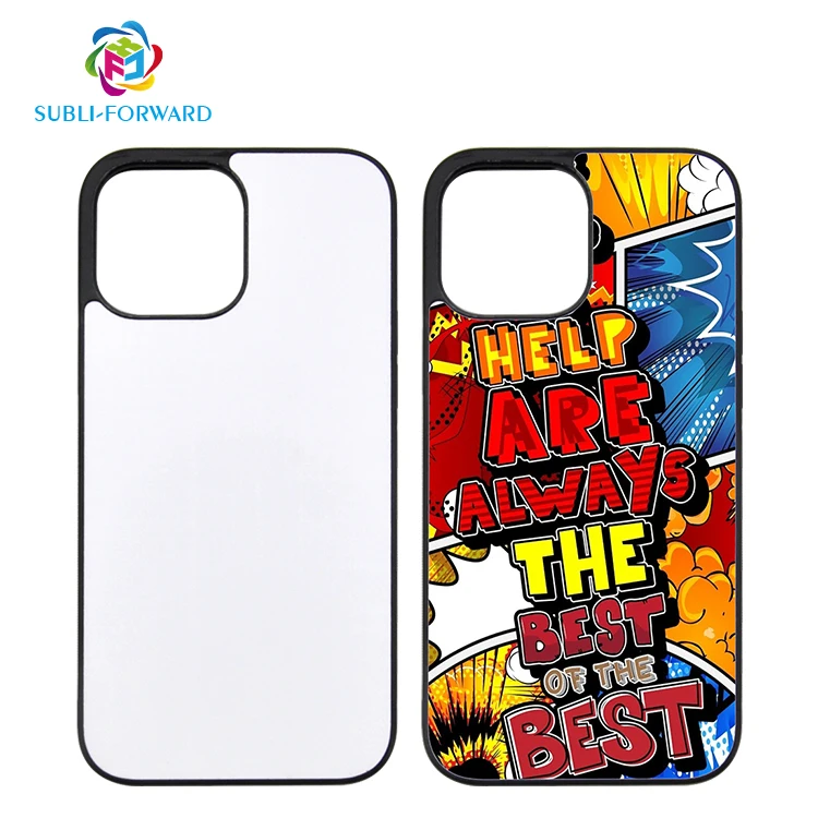 Blank 2D sublimation  Blank TPU Rubber  mobile phone cases  for iphone 13 14 15 Mini Pro max