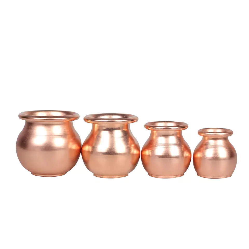 Medium Size 7cm  For Personal Care Vacuum Moxibustion Brass Cup Cupping Therapy Remove Dampness Red Copper Cupping Device