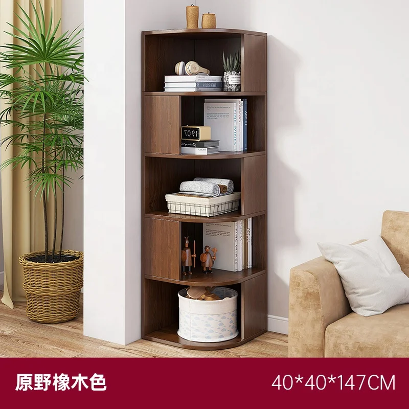 New Product Freestanding Shelving Unit Wooden Bookcase Cube Display Book Shelf 5-Tier Bookshelf
