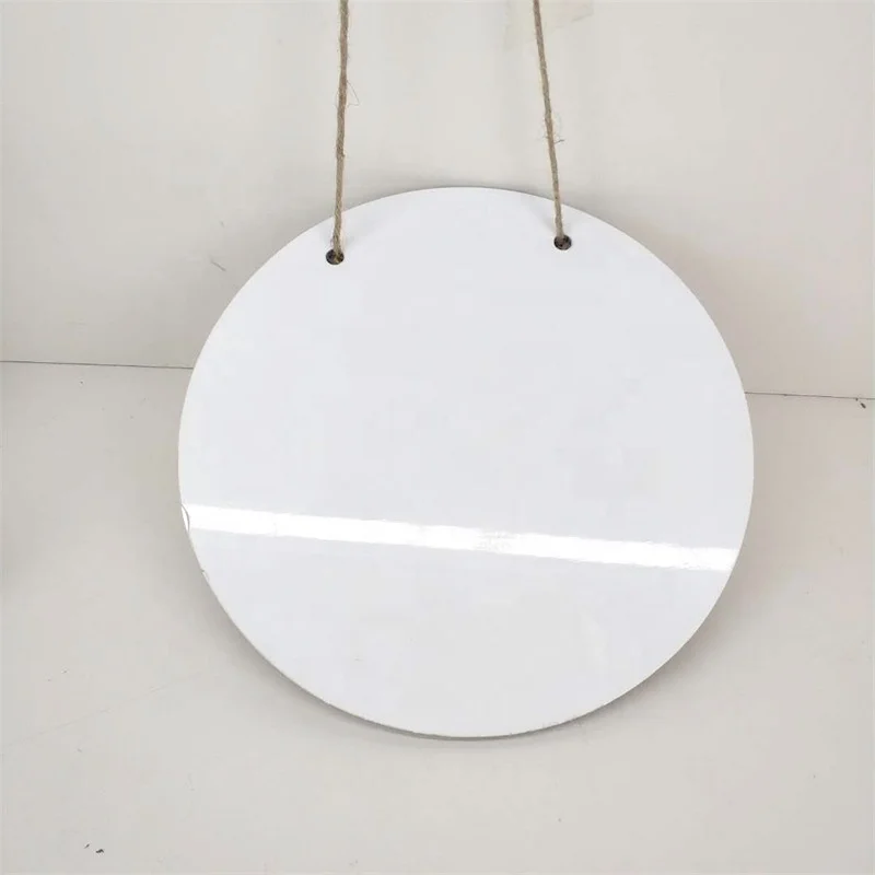Circle Shape Sublimation Blank MDF Wooden Welcome Sign Door Hangers For Christmas/Hotel/Home/Bar/Garden Use