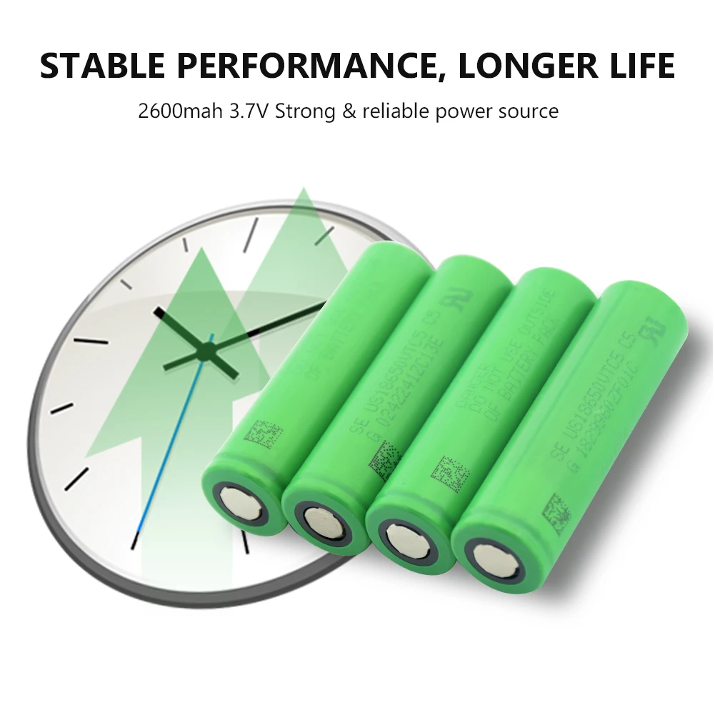 100% Original VTC5 lithium battery 2600mAh for Electric Bicycles 3.7V li-ion rechargeable lithium ion 18650 battery