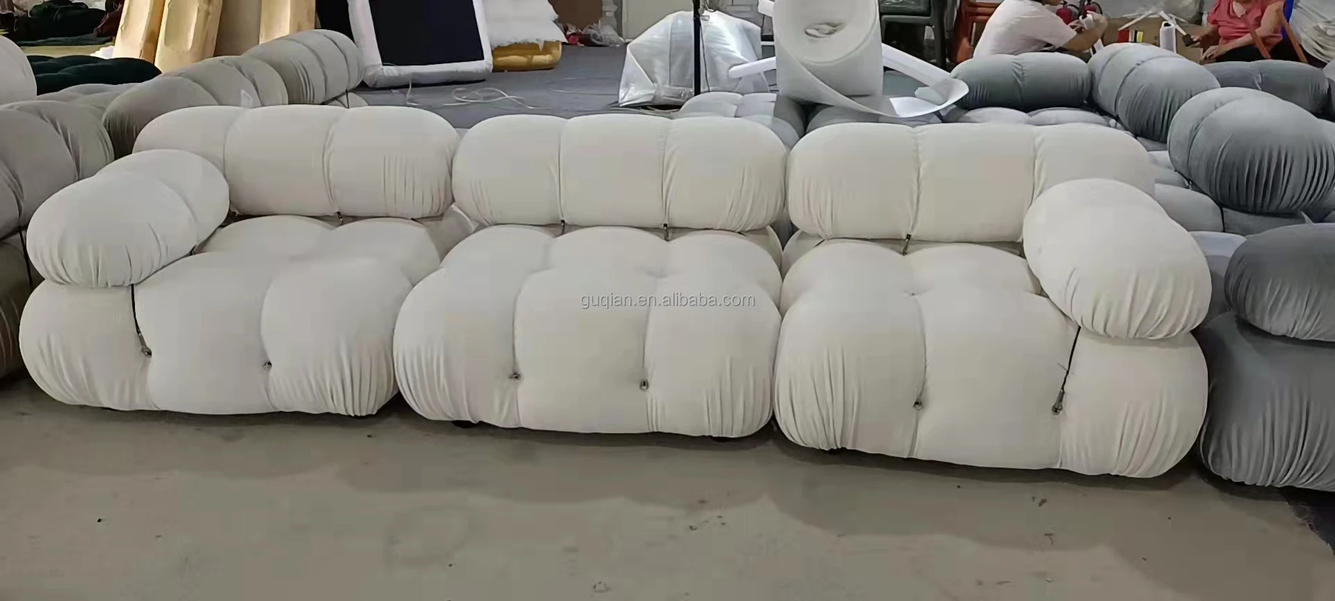 modern divan living room sectional furniture design latest l shaped fabric corner Modular Mario Bellini sofa with recliner