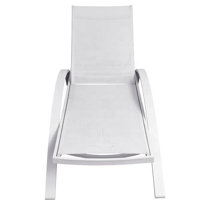 Waterproof Outdoor Swimming Pool Chair Garden Beach Aluminum Sunbed Lounger