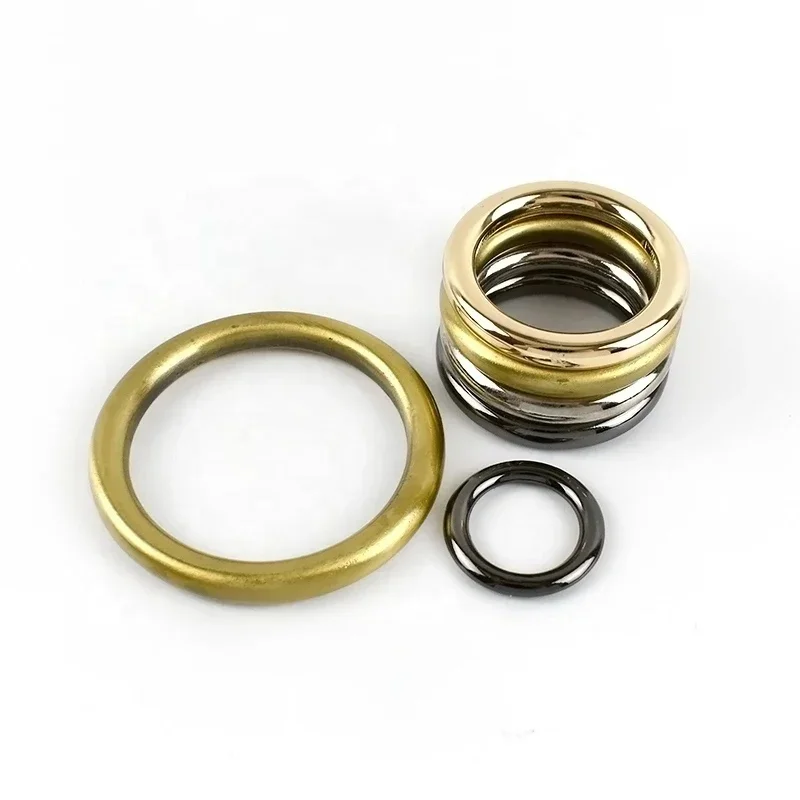 Meetee BF318 25mm Luggage Hardware Accessories Die-cast Seamless Ring Buckle Zinc Alloy Connective Circle Plating O Ring Buckle