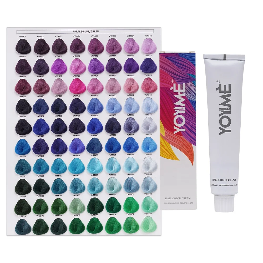 YOYIME Manufacturer OEM Private Label Beauty Hair Products Professional Salon Permanent Color Cream Dye for 570 Colors