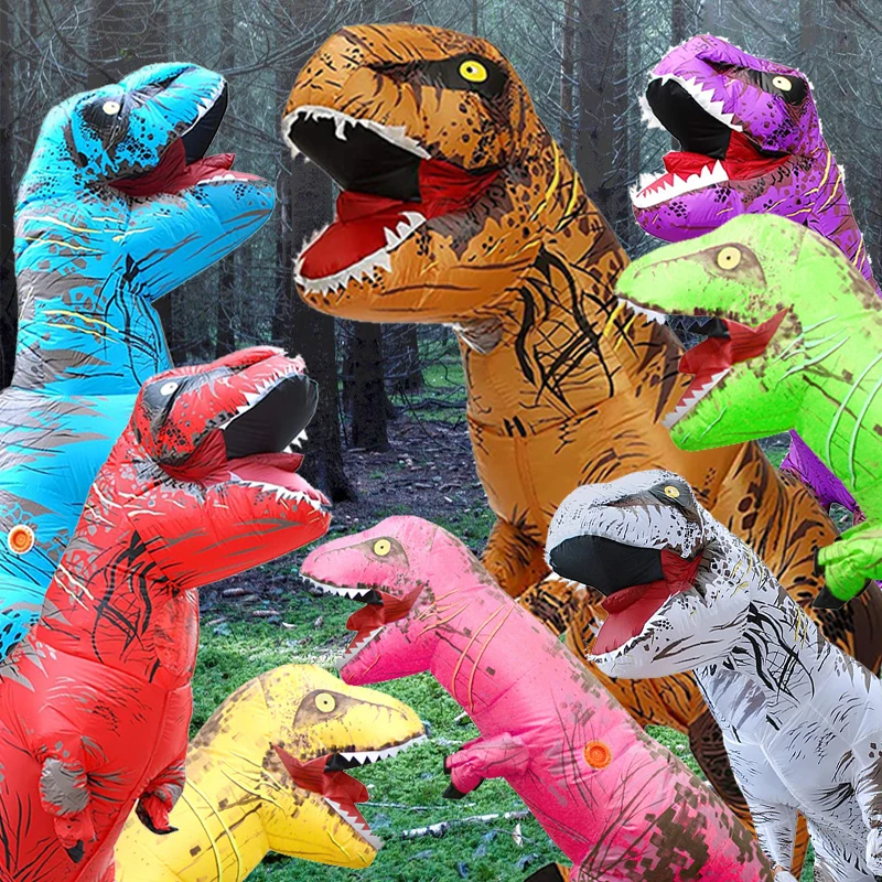 Halloween disfraz de dinosaurio inflable T REX dinosaur Costume dragon suit mascot T-REX costumes inflated dino inflatable