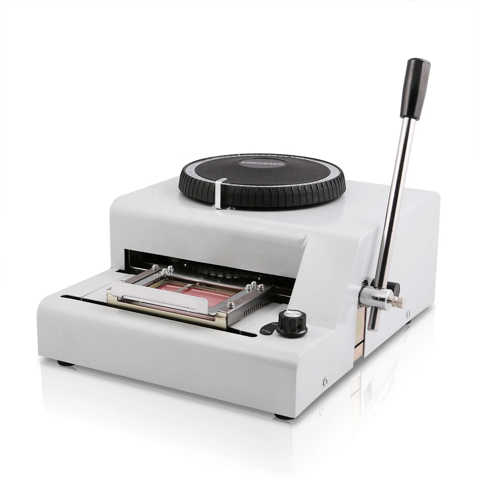 Membership PVC card number plate gold foil stamp small embossing machine