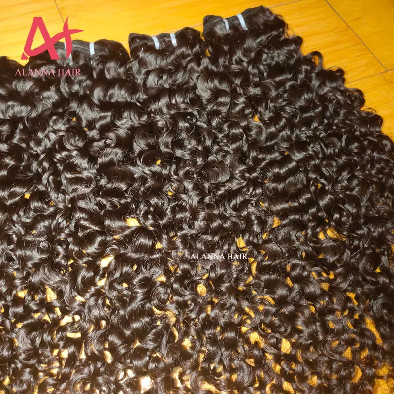 
Hot Selling Great Quality Full Cuticle Aligned Raw Hair, 12A Raw Cambodian Deep Curly Human Hair Bundles 10