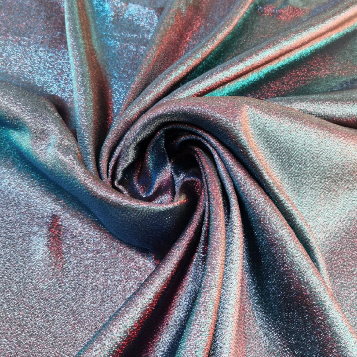 CHIC two-tone glitter LUREX fabric for fashion dress