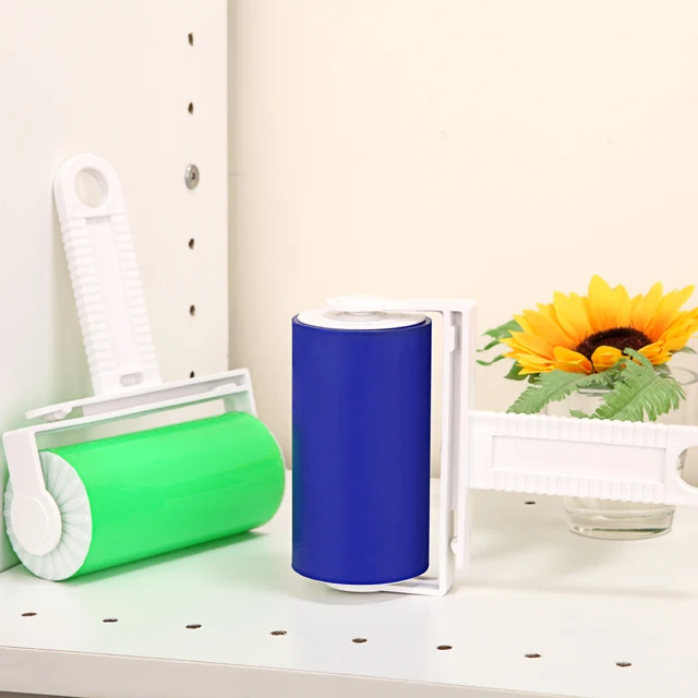 
HQ0050E Washable T Shape PP Material Manual Style and Clothes Sticky Lint Roller Brush Remover 