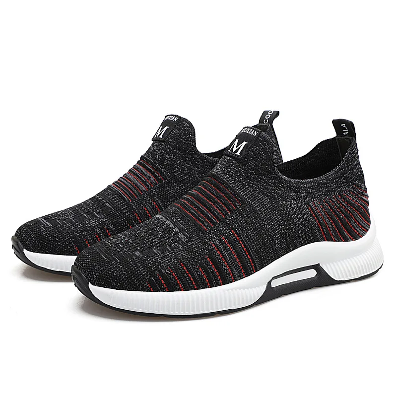 Туфли PDEP мужские сетчатые, дышащие, незаметные, для бега и отдыха, обувь для папы, для отдыха, для летающих людей, 6 см