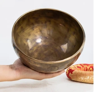 Full Moon Singing Bowl-Healing series-Soul Resonance Handmade Pure Copper Music Bowl Meditation Santa Folk Music Copper Bowl