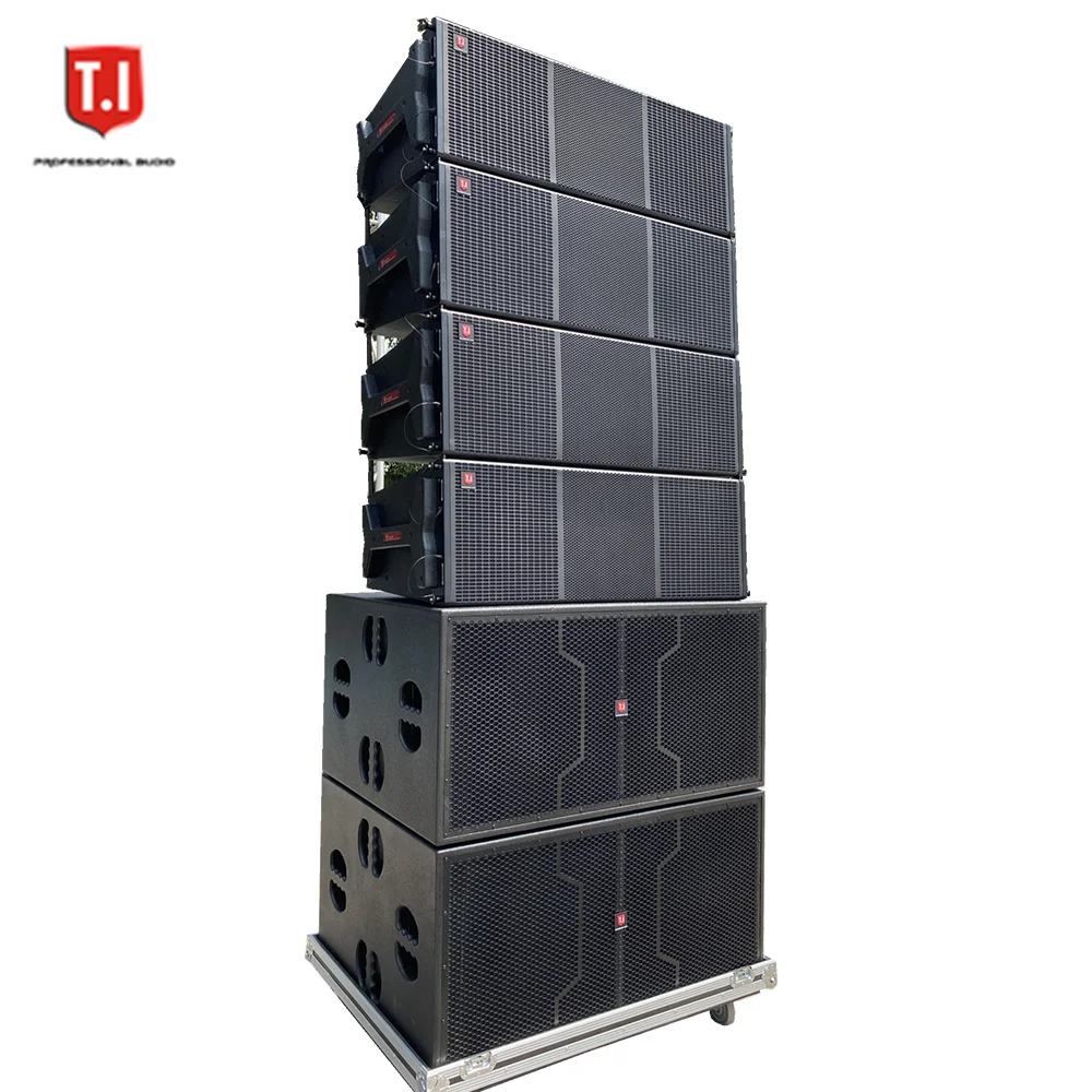 LA-218P active double 18 inch line array subwoofers professional sound system equipment audio sub-bass for events