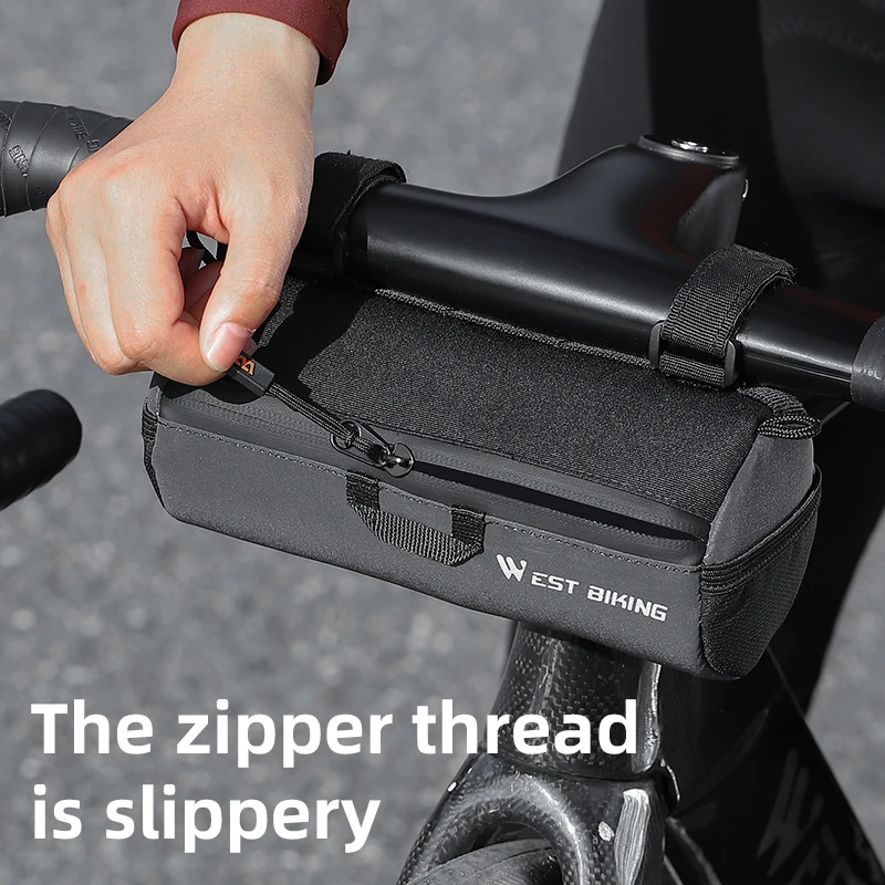 WEST BIKING New Handlebar Release And Easy To Install Cycling Bag For Mountain Road Bike Mtb Bike Rack Tube Bag