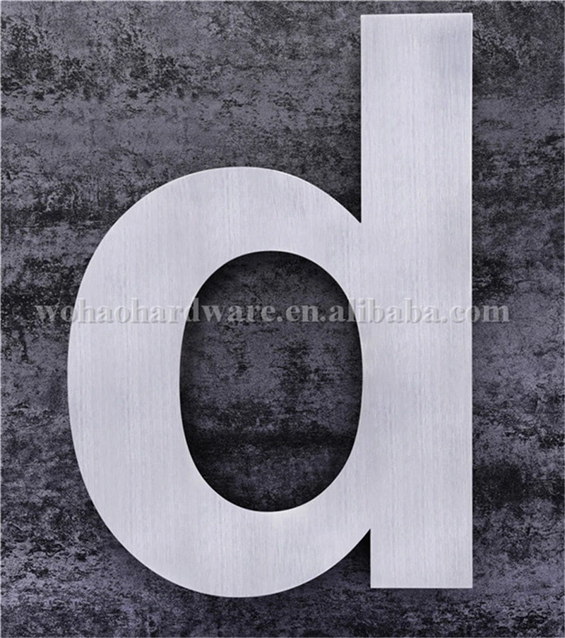 
High quality 304 stainless steel hotel door room number plate letter plates 