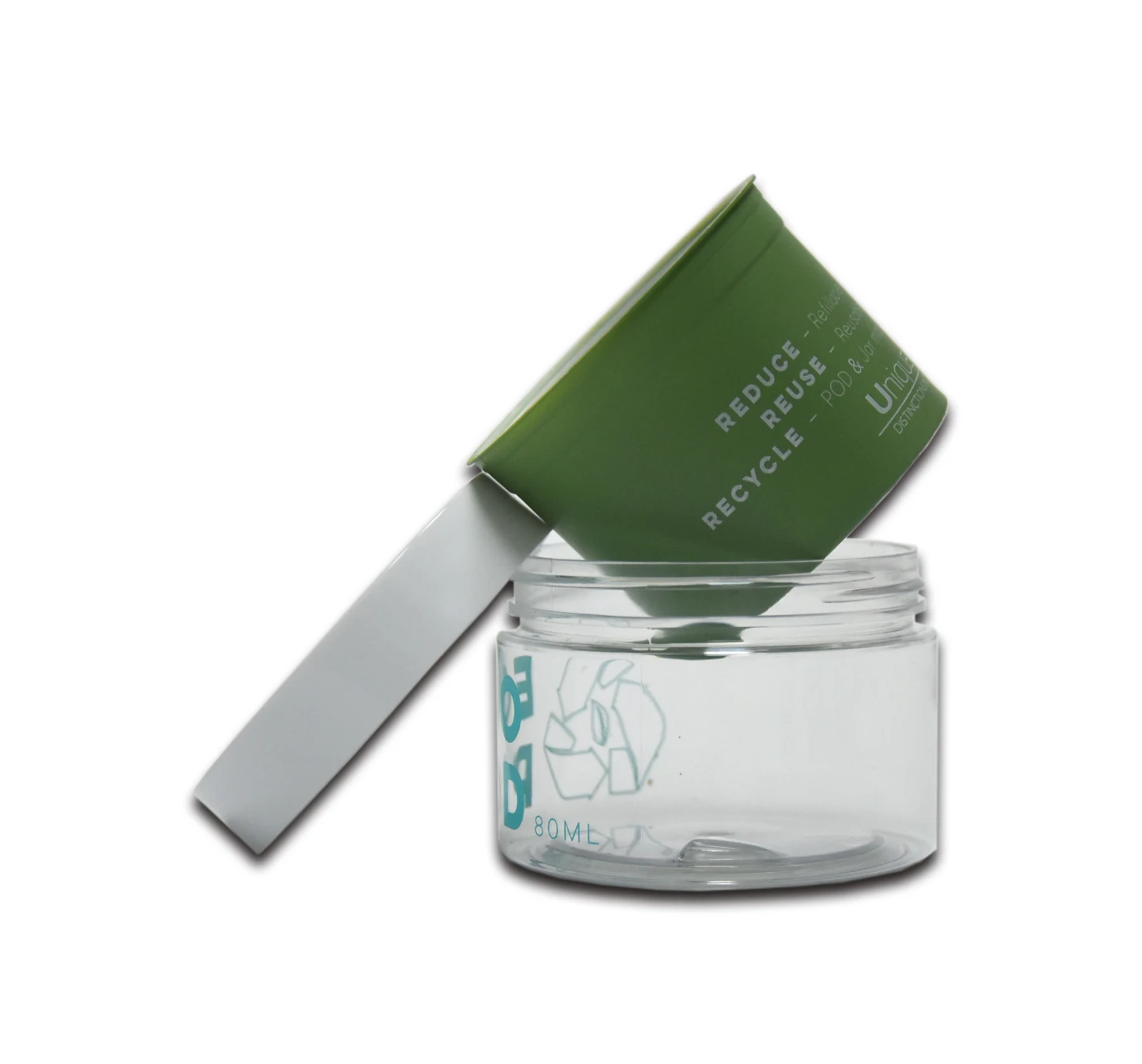 Двойная стена, экологически чистые многоразовые Пустые Косметические Контейнеры для масляного масла для домашних животных с широким ртом, пластиковая банка для крема