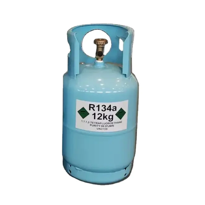 12L/CE refillable cylinder R134a 12KG Gas Refrigerant Gas R134a For High Purity R134a Refrigerant with low factory price