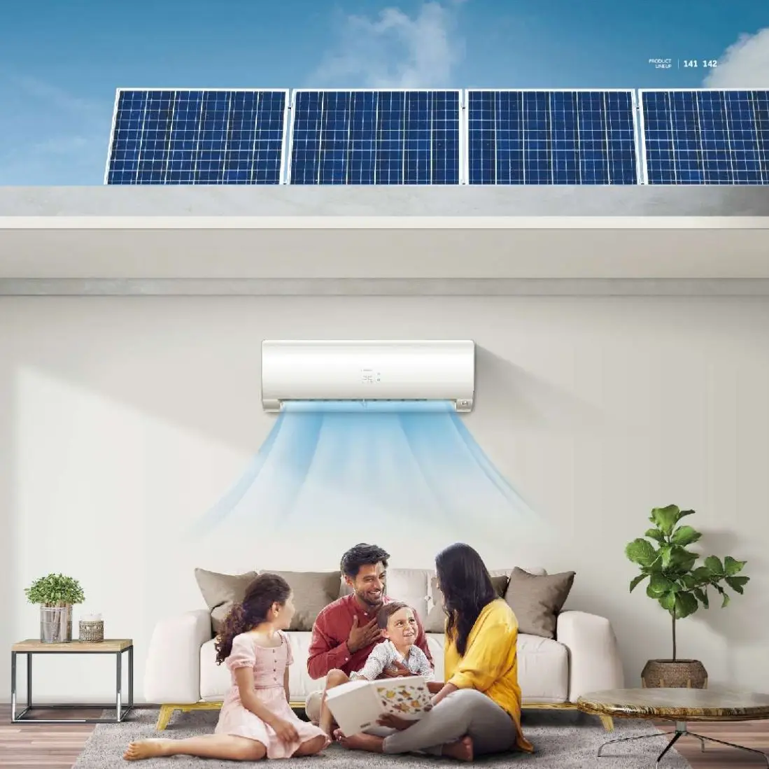 Оптовая продажа 36000btu 12000 24000 24 btu 1 5 тонн многоразовый солнечный кондиционер конкурентоспособная цена для солнечного Сплит переменного тока
