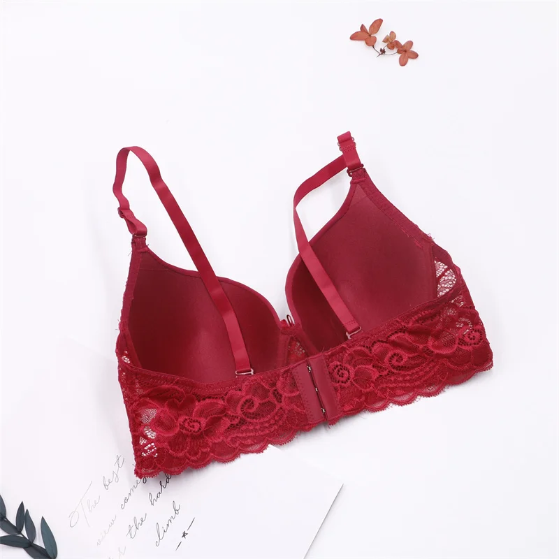 
New Arrival Women Lace Lingerie Fashion Breathable Push Up Lace Underwear 
