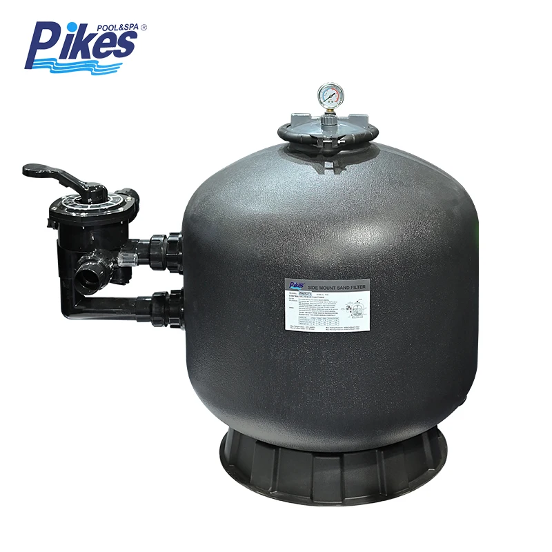 Factory Supply 1.5' Fiberglass Plastic Sand Filter with Multiport Valve for Small Swimming Pools Top/Side Mounted