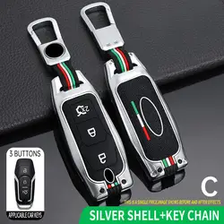 New Design 2023 Car Accessories Quality Zinc Alloy Car Key Cover For Ford Focus 3 4 St Mondeo 5 Mk5 Mustang F-150 Explorer Edge