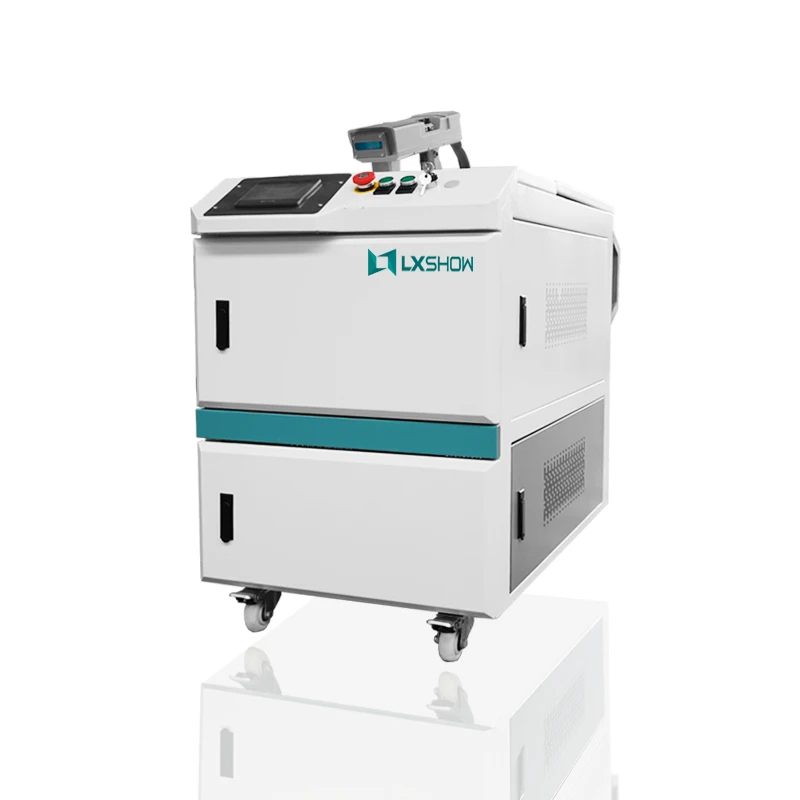 Top selling rust removal mobile laser cleaning machine / laser rust cleaner hand held removes oxide with spiral cleaning mode