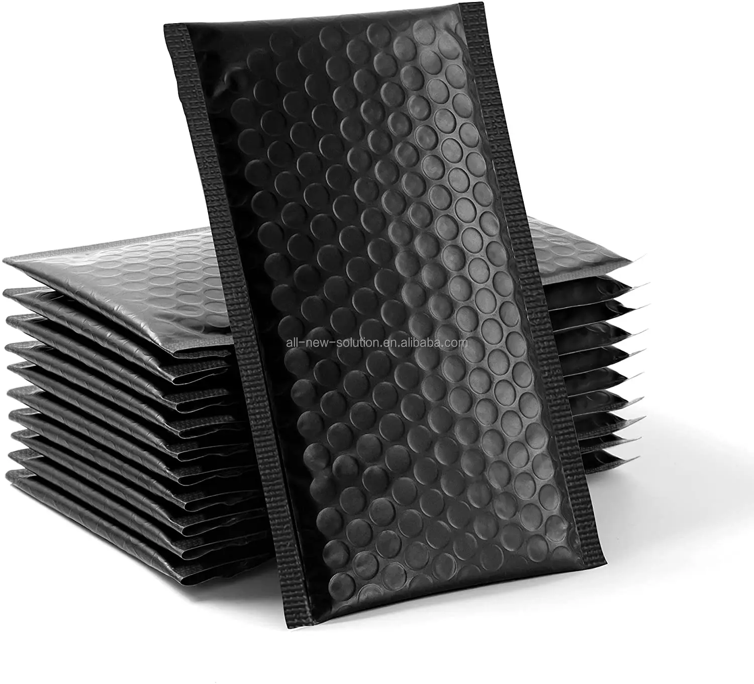 High Quality Black Aluminium Bag Postal Bubble Bag Metallic Bubble Mailer For Electronics Supplies glamour bubble mailers