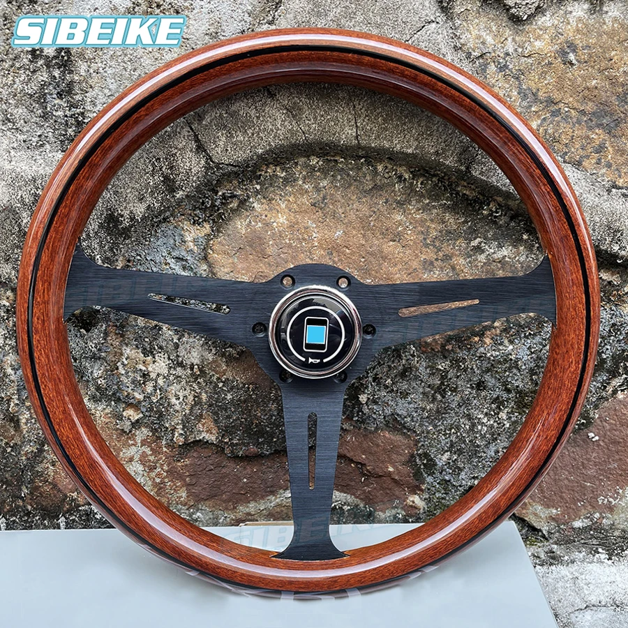 358mm Copy Wood Steering Wheel Retro Car 14inch Wooden Look Steering Wheel
