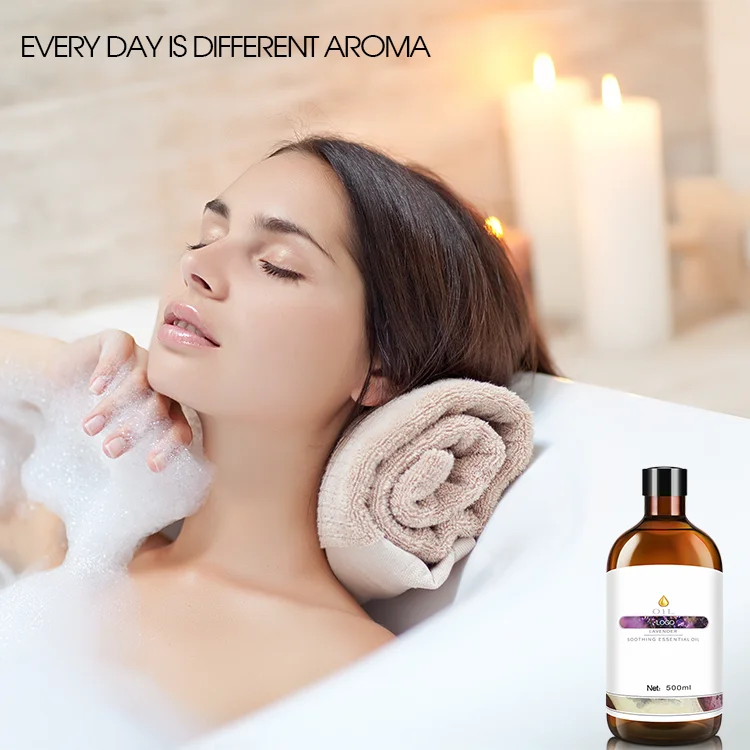 Lavender Soothing Oil help sleep, clear heat and detoxify For Body Massage