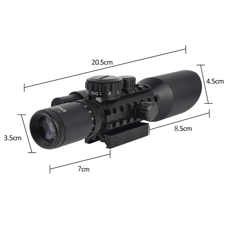 SYQT 3-10X42E, оптическая прицел, телескоп для спортивных соревнований, прицел для охоты на открытом воздухе