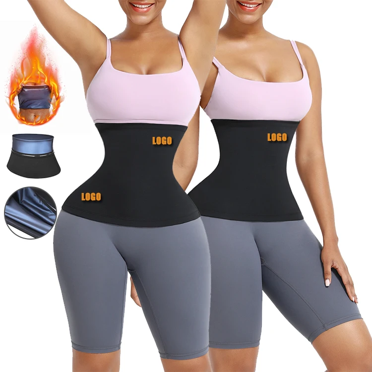 Waistdear Dropshipping Fat Burning Waist Trimmer Slimming Belt Custom Sauna Waist Trainer Belt Bands