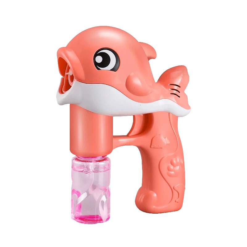 Dolphin Bubble Gun Dynamic Music Colorful Bubble Downy Lamplight Q Model Bubble Machine