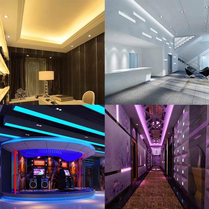 5 в 1 светодиодный чип RGB CCT 12 В 24 в двойной белый 5050 SMD RGBWW Светодиодная лента