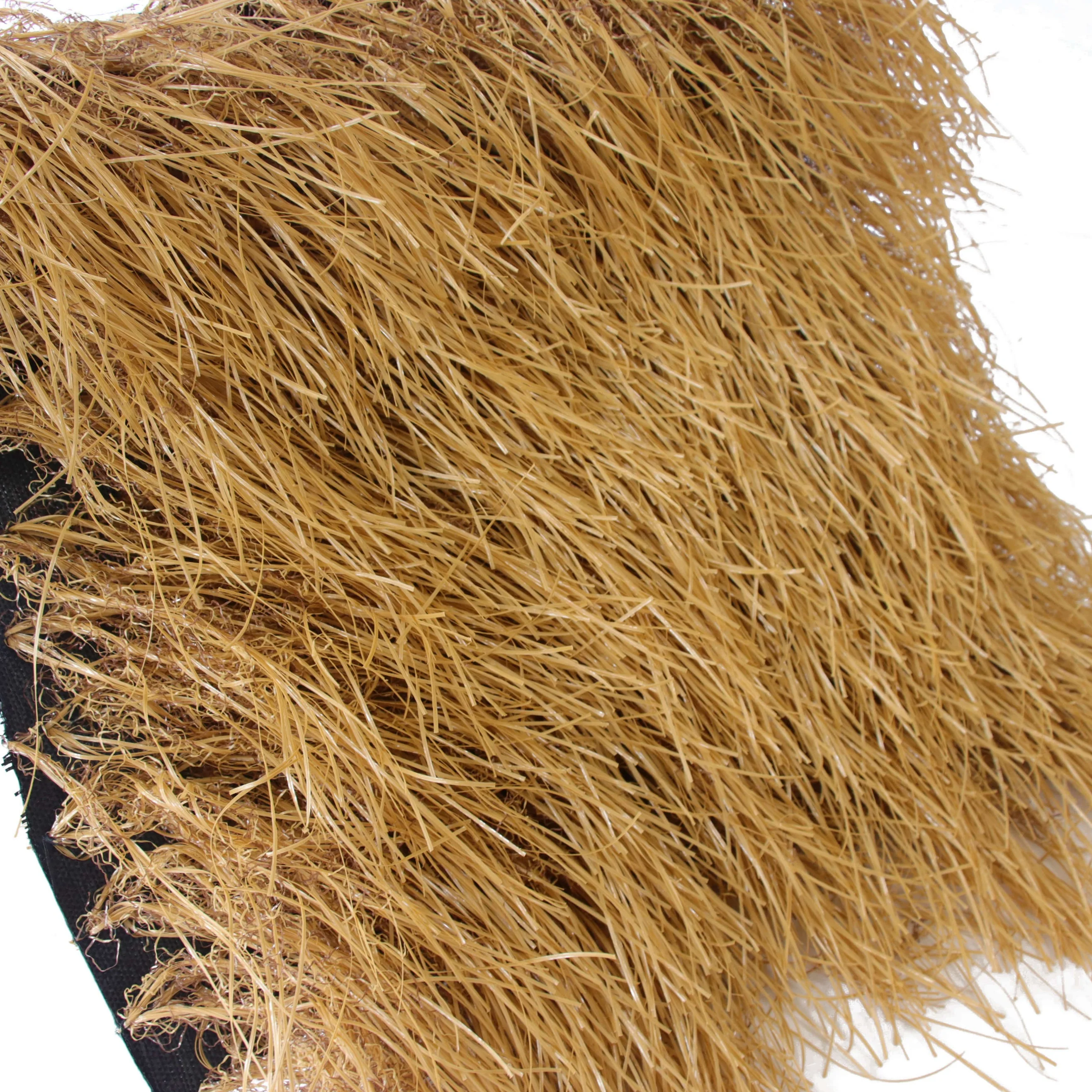 High Quality Synthetic Thatch Grass Roof Artificial Mexican Straw Roll Thatch Roofing Grass for Patio Bar Hawaiian Party Decor