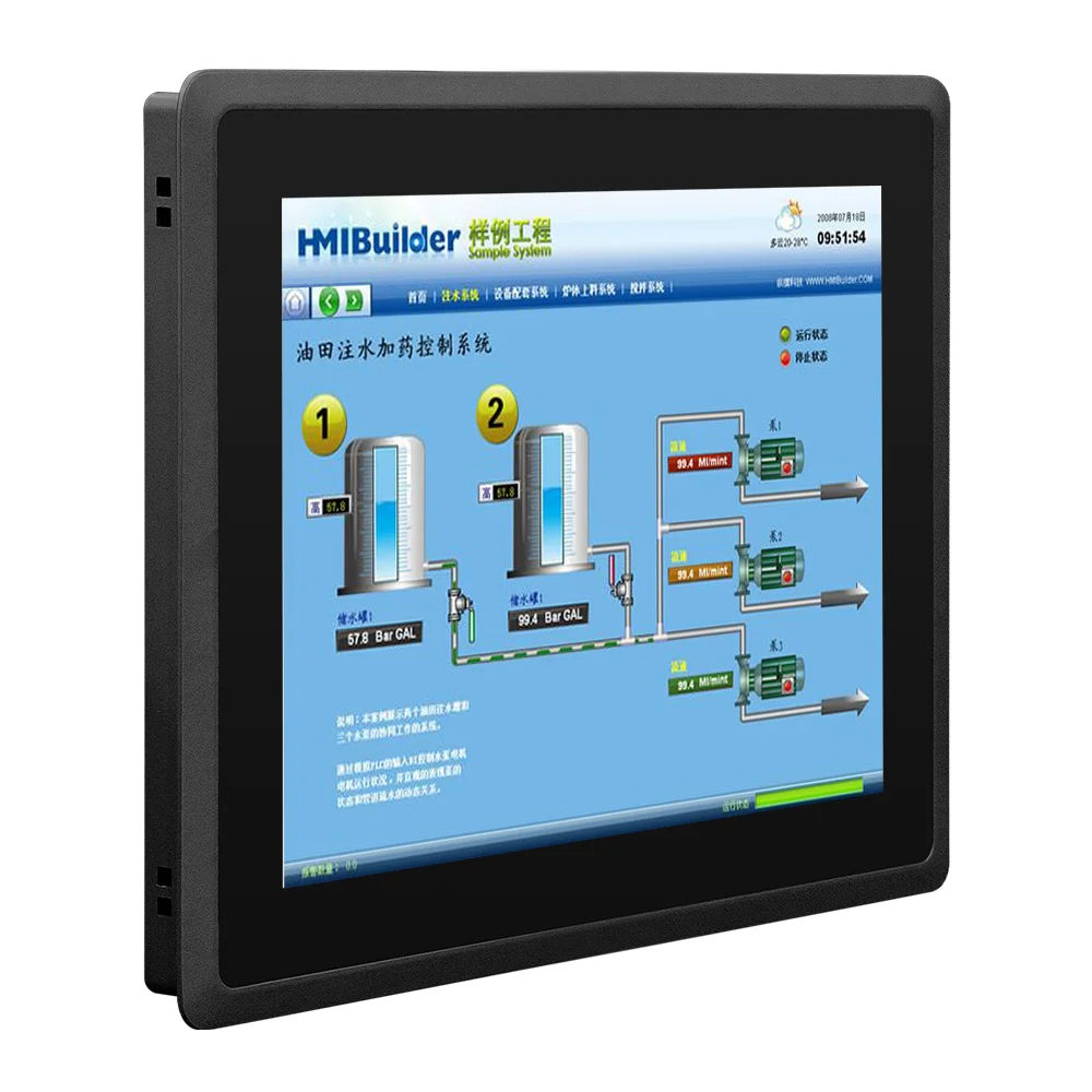 10.4'/12.1'/15'/17'/19' New design aluminium alloy housing IP 65  industrial panel pc